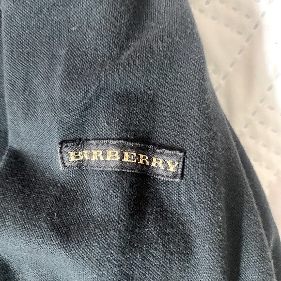 Black Burberry polo long sleeve shirt - Picture 4 of 5